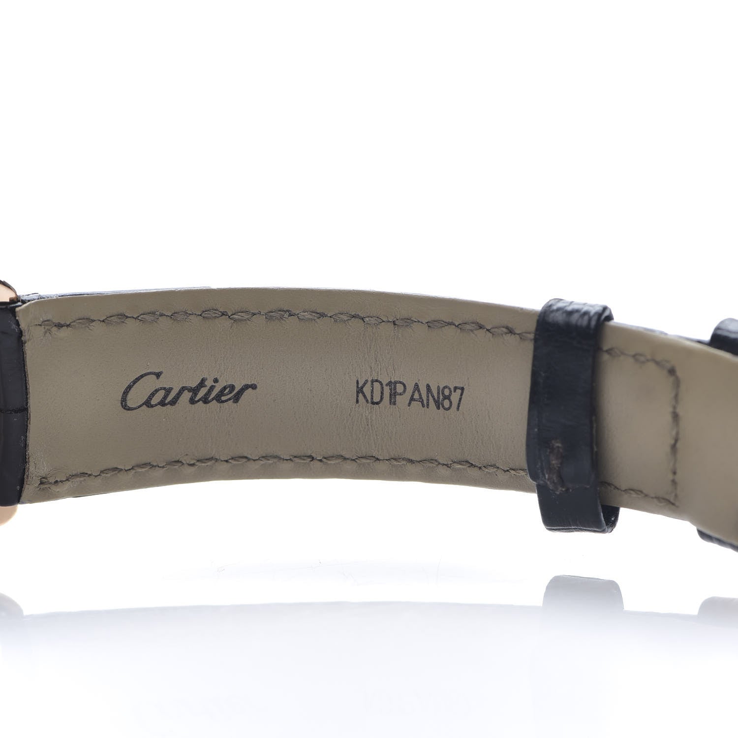 Cartier 18K Pink Gold Alligator 29mm Ronde Solo Quartz Watch 6 of 6