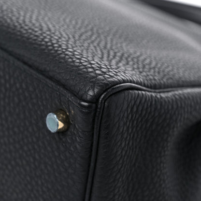 Hermes Taurillon Clemence Kelly Retourne 32 Black 11 of 14