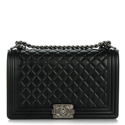 Chanel Lambskin Quilted New Medium Boy Flap Black 1 of 7