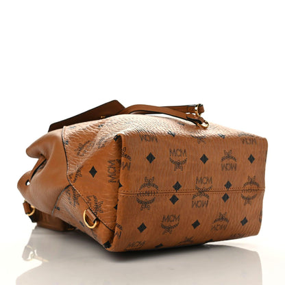 MCM Visetos Small Essential Backpack Cognac 4 of 11