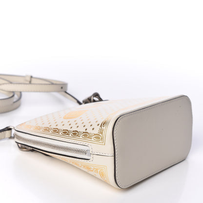 Gucci X SEGA Calfskin GUCCY Stars Mini Dome Shoulder Bag Mystic White Gold 3 of 9