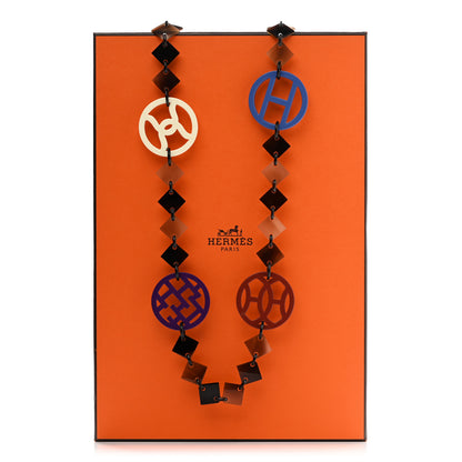Hermes Buffalo Horn Lacquer Lena Necklace Multicolor 6 of 6