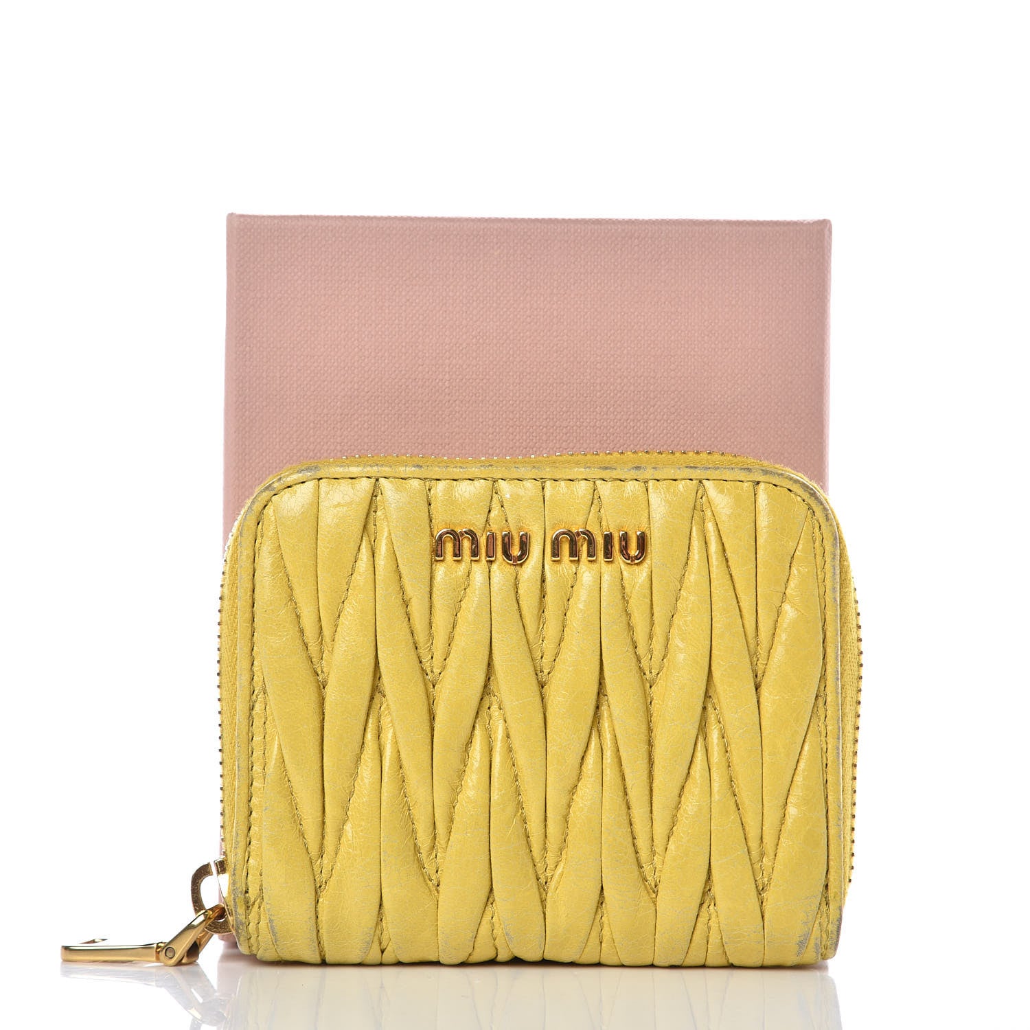 Miu Miu Nappa Matelasse Lux Coin Purse Ananas 10 of 10