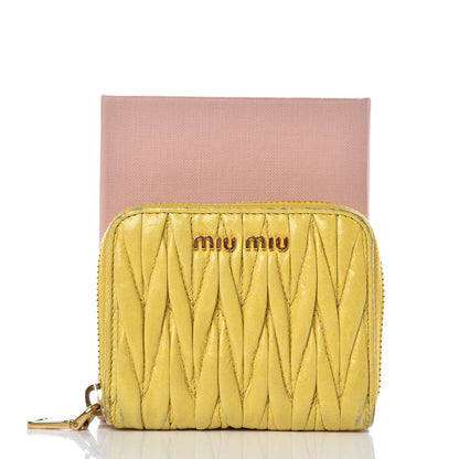 Miu Miu Nappa Matelasse Lux Coin Purse Ananas 10 of 10