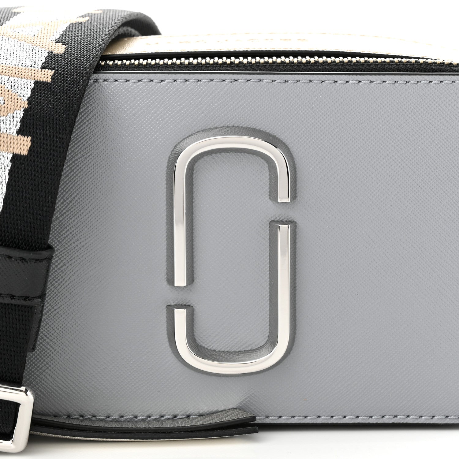 Marc Jacobs Saffiano Small Snapshot Camera Bag Wolf Grey 8 of 10