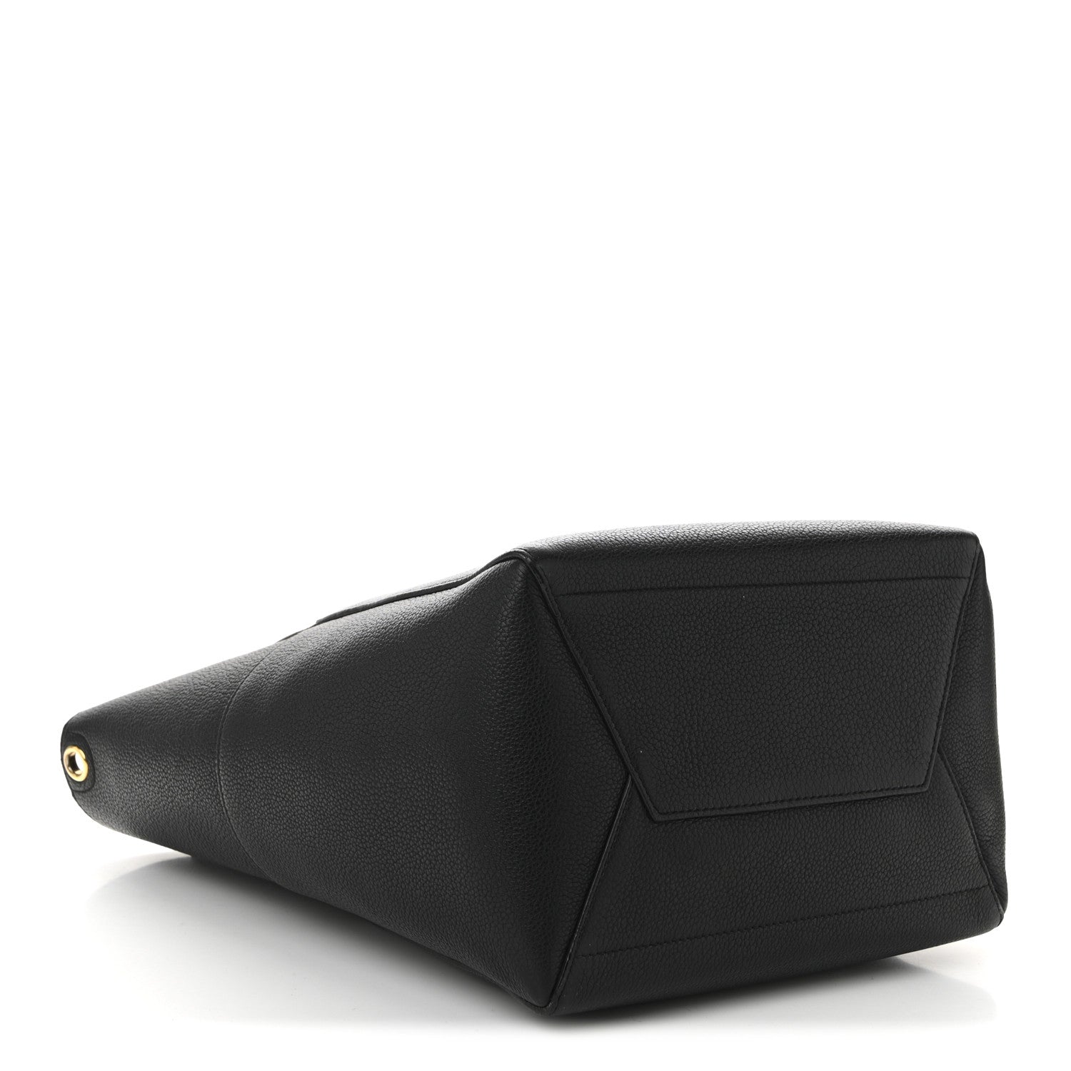 Celine Soft Grained Calfskin Sangle Bucket Bag Black 4 of 10