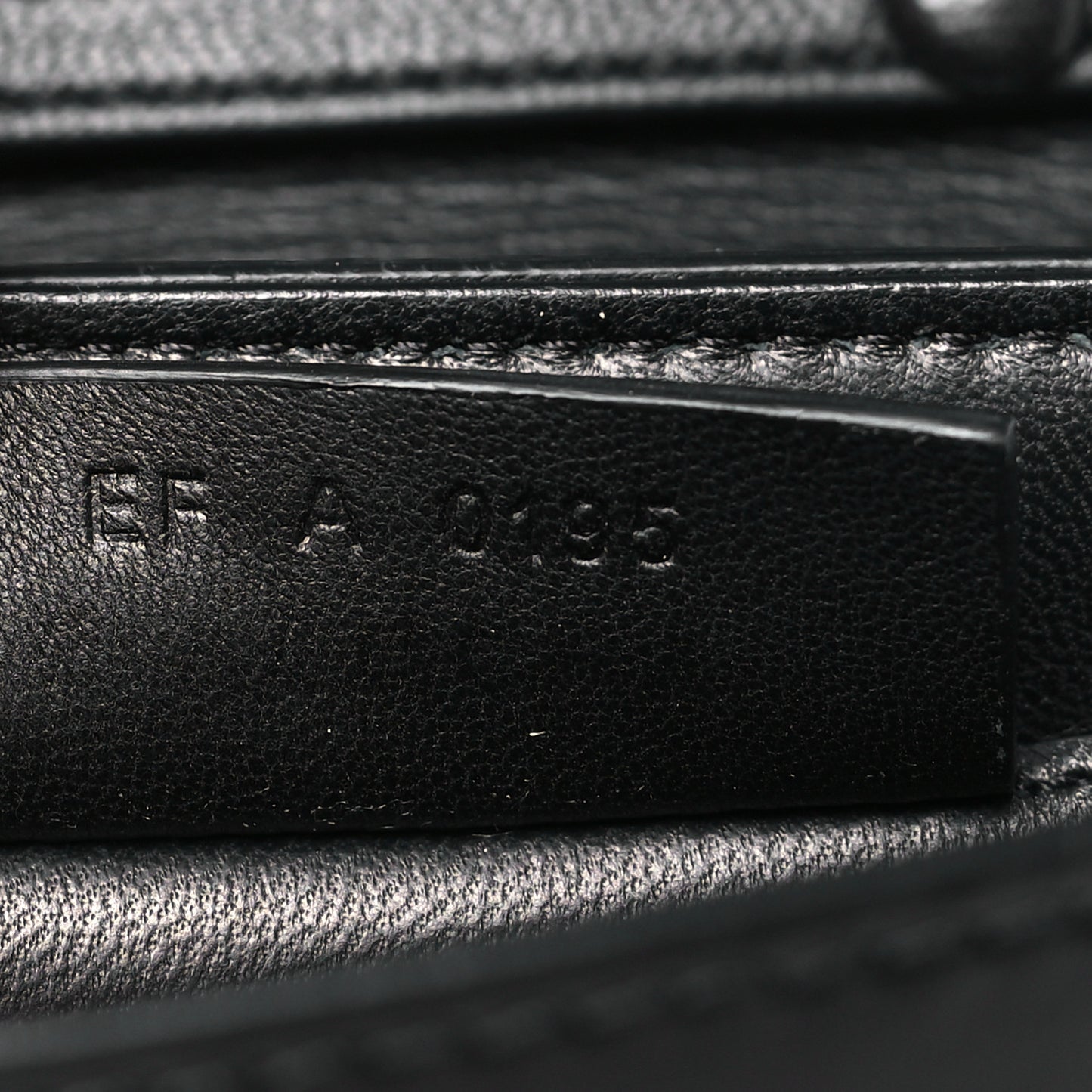 Calfskin Bow Cut Chain Wallet Black