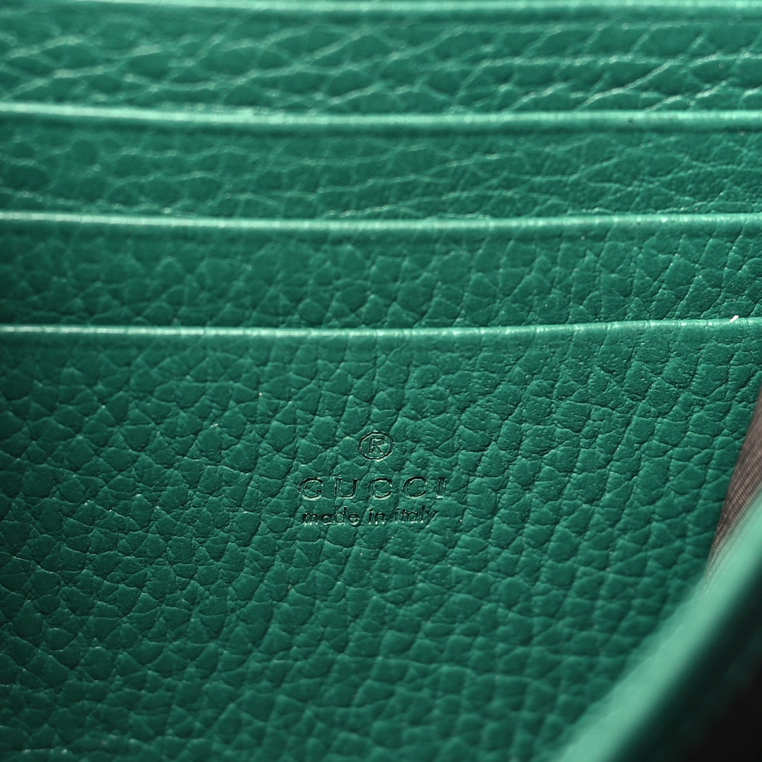 Gucci Calfskin Mini Dionysus Chain Wallet Emerald 6 of 10
