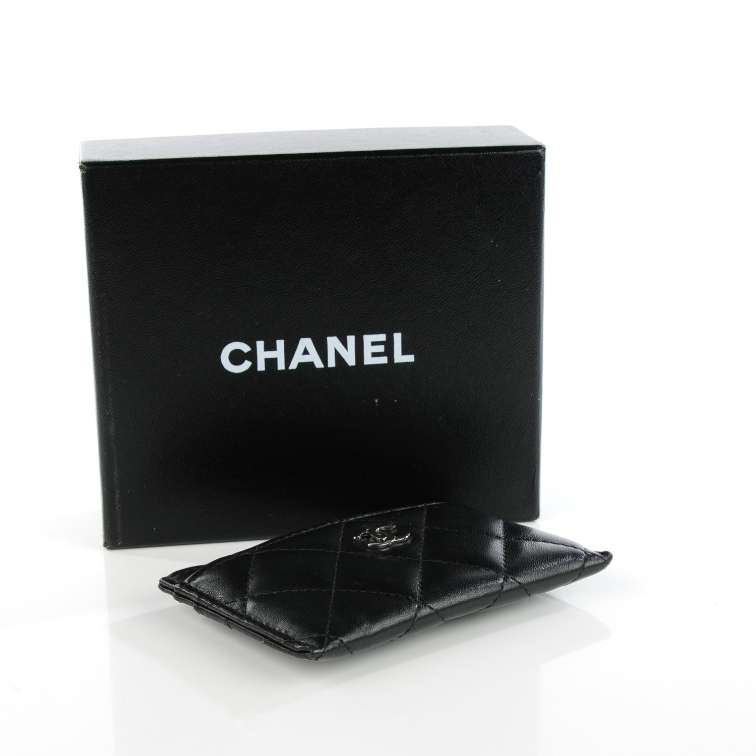 Chanel Lambskin Quilted Card Holder Black 8 of 8