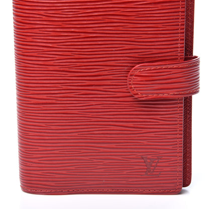 Louis Vuitton Epi Small Ring Agenda Cover Castillan Red 9 of 9