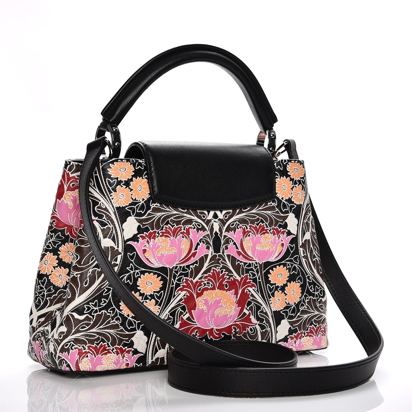 Lambskin Capucines BB Wildflowers Black