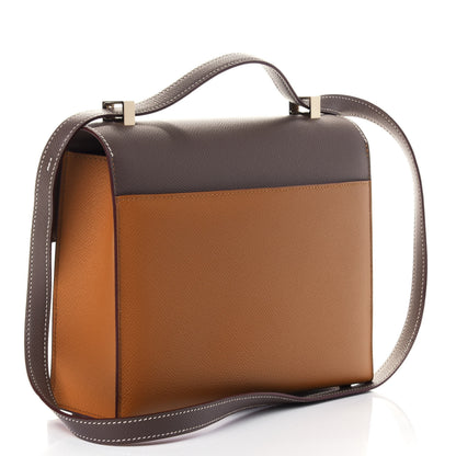 Hermes Epsom Bi-Color Verrou 21 Sesame Etoupe 2 of 4