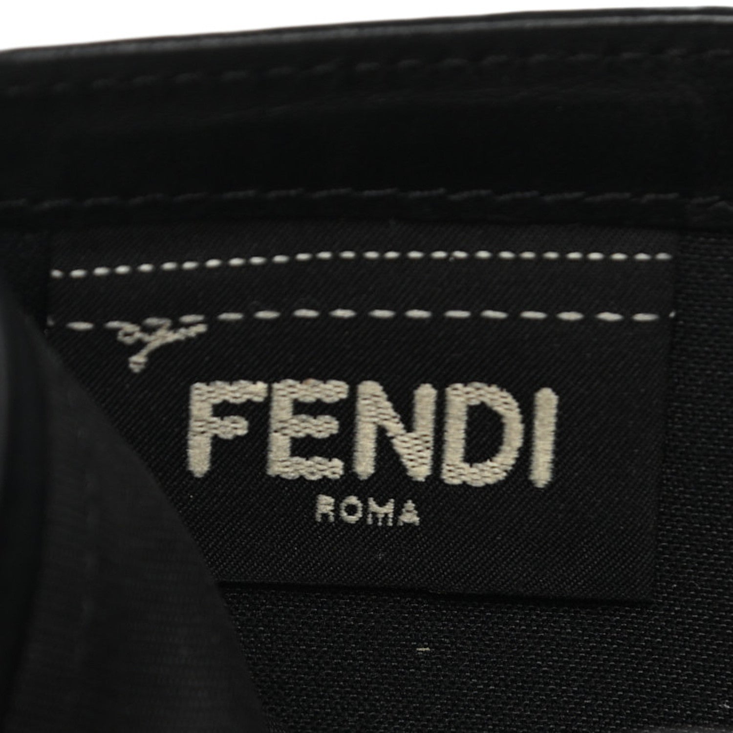 Fendi Vitello Century Metal Monster Eyes Bi-Fold Wallet Black 9 of 17