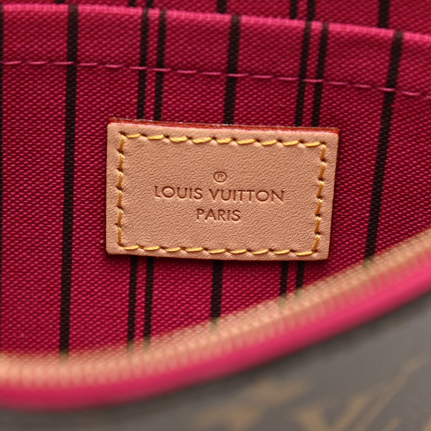 Monogram Neverfull MM GM Pochette Fuchsia