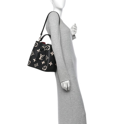 Louis Vuitton Empreinte Monogram Giant Neonoe MM Black Beige 2 of 9