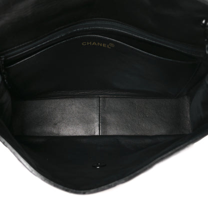 Chanel Lambskin Quilted Jumbo Single Flap So Black 6 of 11
