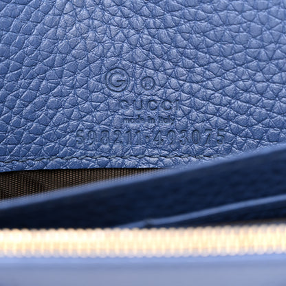 Gucci Pebbled Calfskin Soho Wallet On Chain Caspian 6 of 10