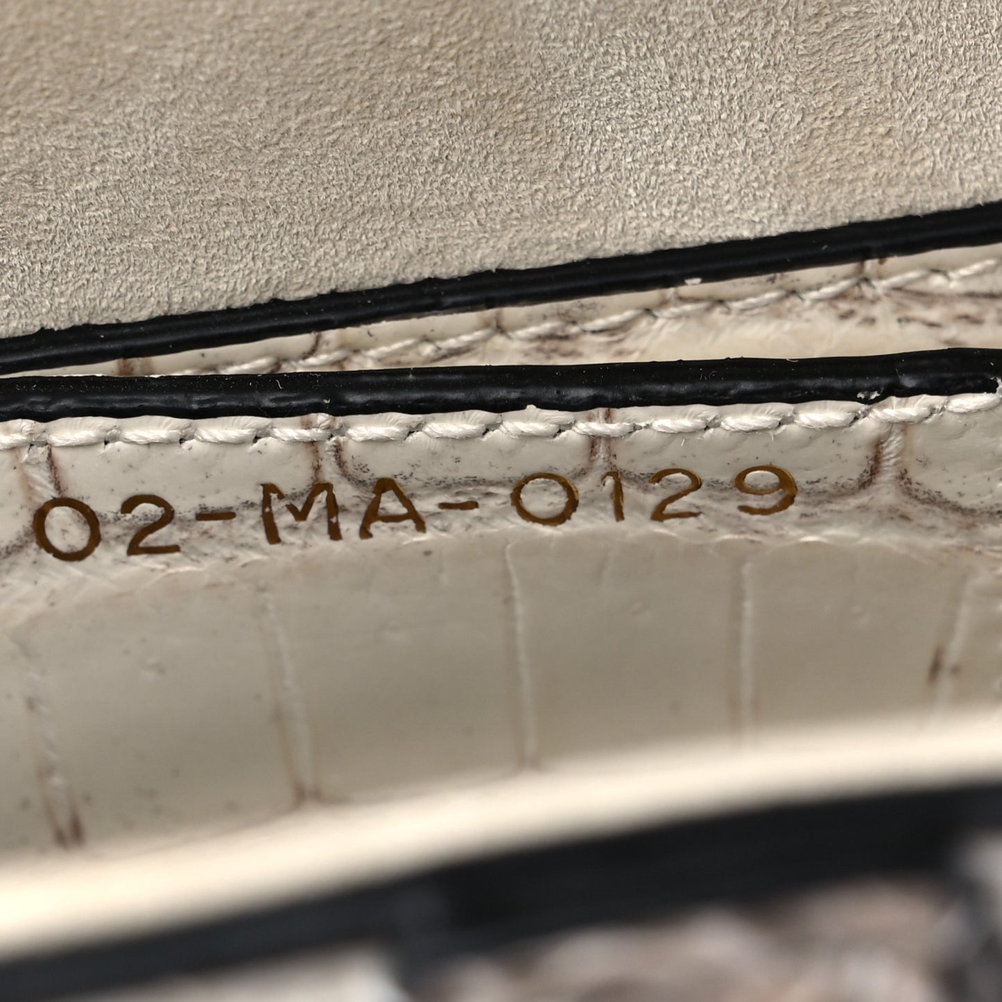 Niloticus Crocodile Himalaya Saddle Bag Latte