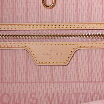 Louis Vuitton Damier Azur Neo Neverfull MM Rose Ballerine 7 of 12