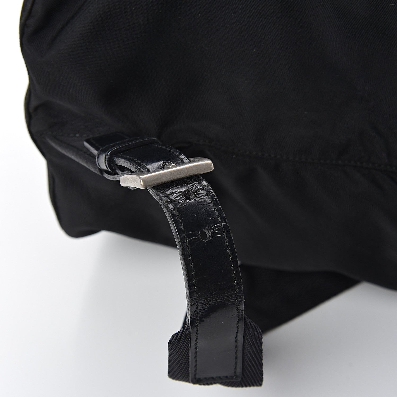 Prada Nylon Vela Medium Cinch Backpack Black 9 of 11