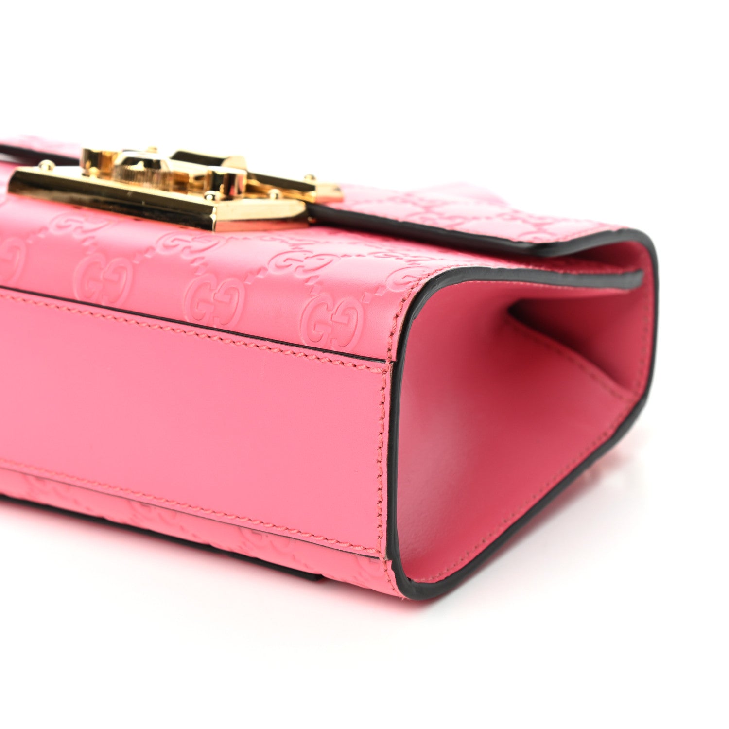 Gucci Guccissima Small Padlock Shoulder Bag Flush 9 of 9