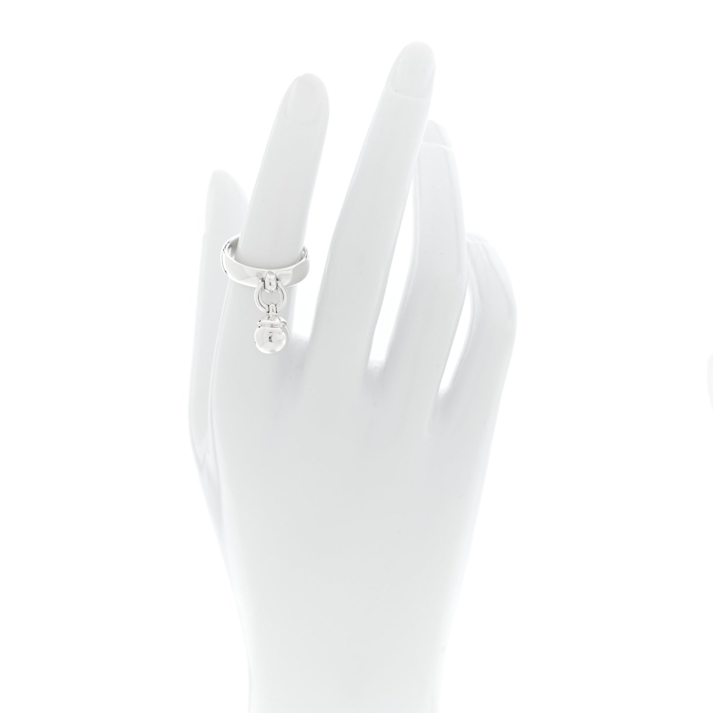 Sterling Silver HardWear Ball Dangle Ring 53 6.25