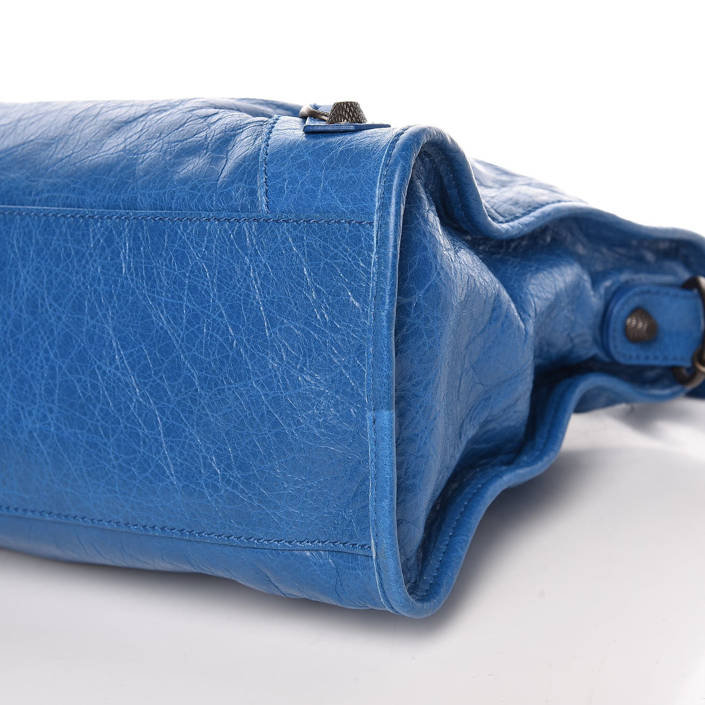 Agneau Giant 12 Gunmetal Hardware City Bleu Rivage