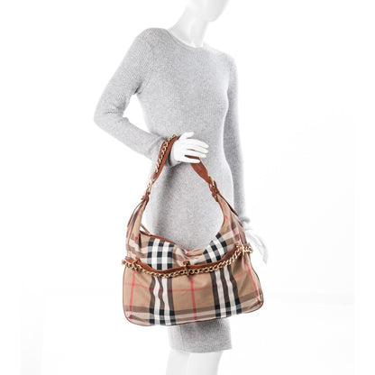 Burberry House Check Chain Hobo Tan 2 of 6