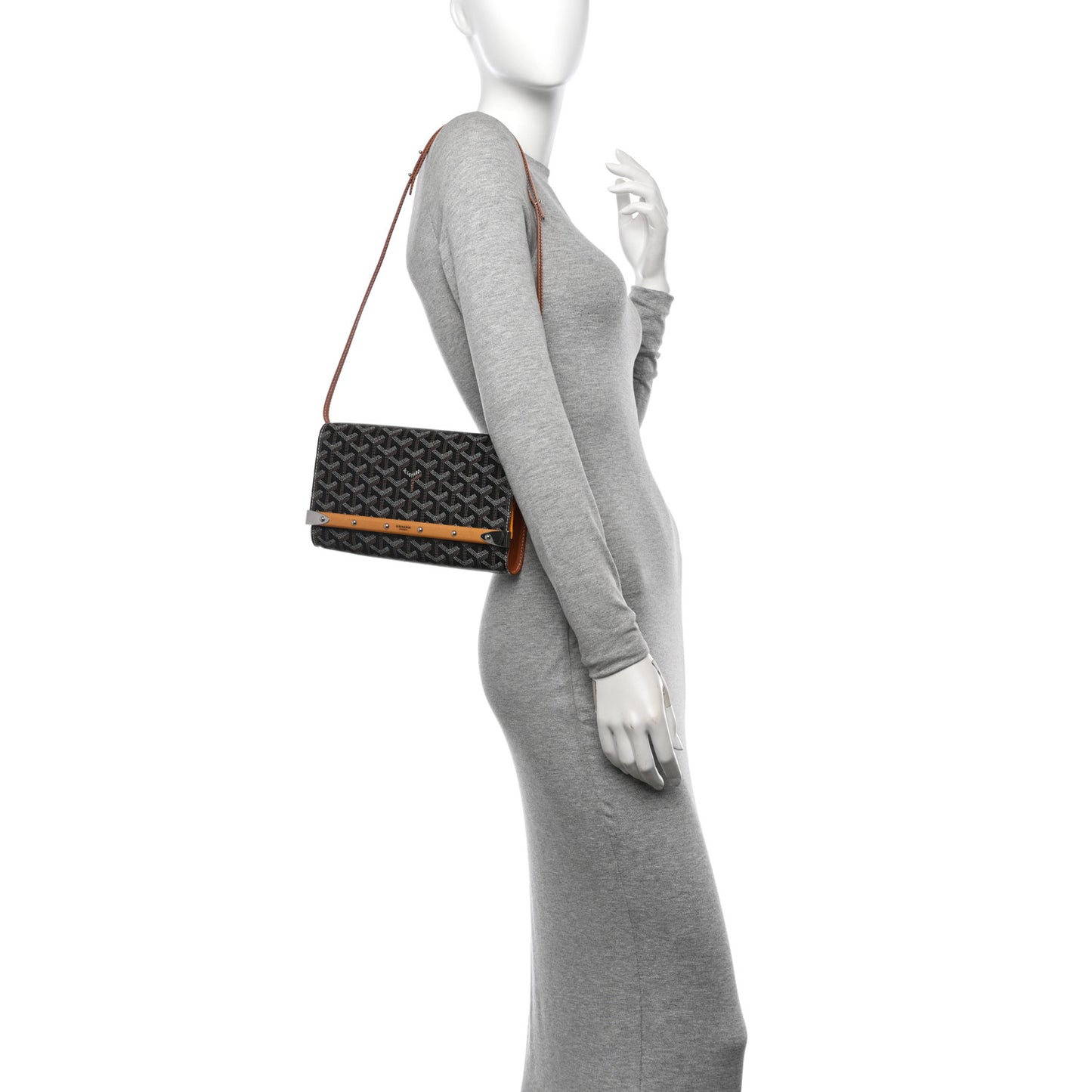 Goyardine Monte Carlo Clutch PM Black Gold