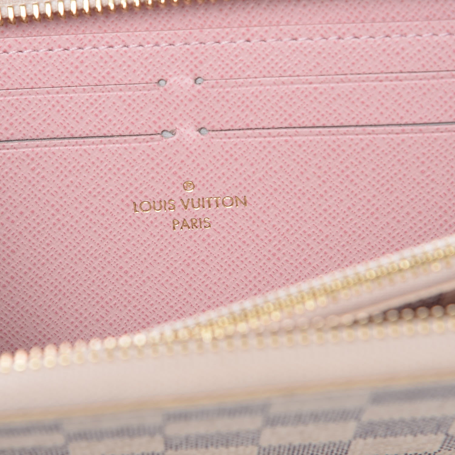 Louis Vuitton Damier Azur Clemence Wallet Rose Ballerine 6 of 7