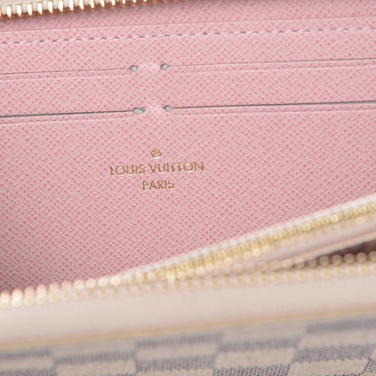 Louis Vuitton Damier Azur Clemence Wallet Rose Ballerine 6 of 7