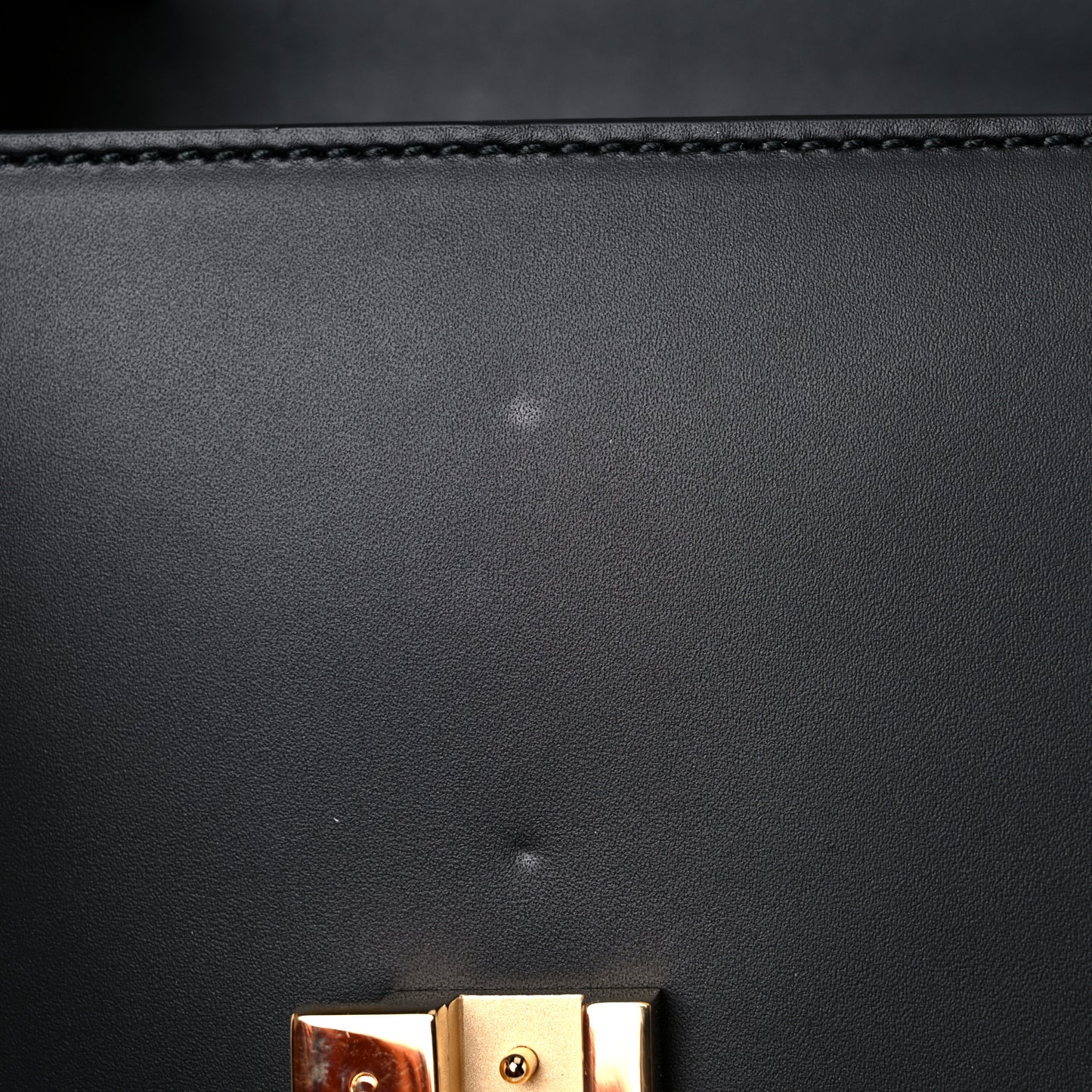 Calfskin Mini Sylvie Top Handle Bag Black