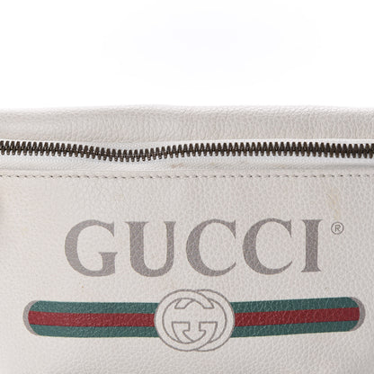 Gucci Grained Calfskin Small Logo Belt Bag White 12 of 12