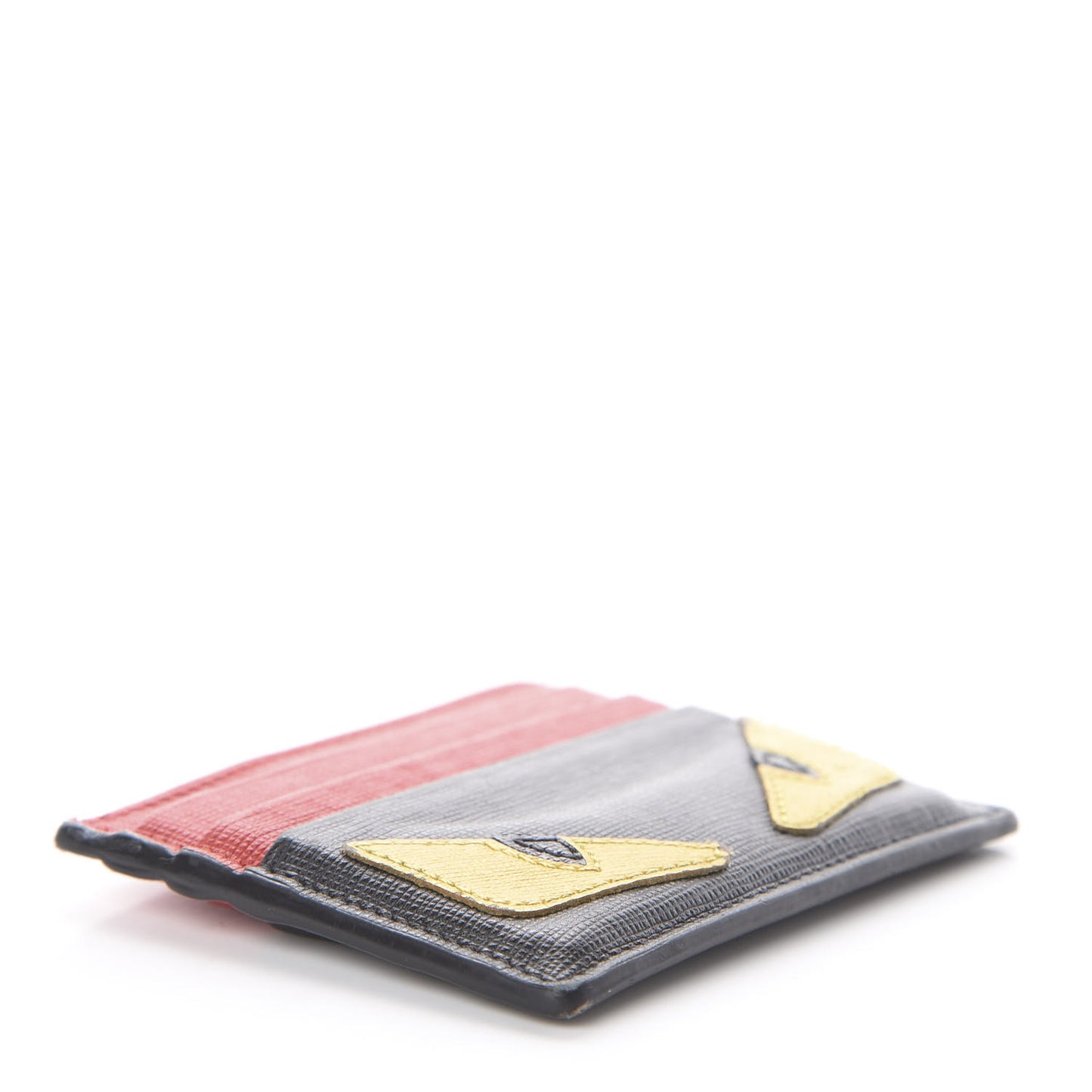 Vitello Elite Monster Eyes Card Holder Black Yellow Red