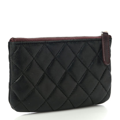 Chanel Lambskin Quilted Small Cosmetic Case Black 3 of 12
