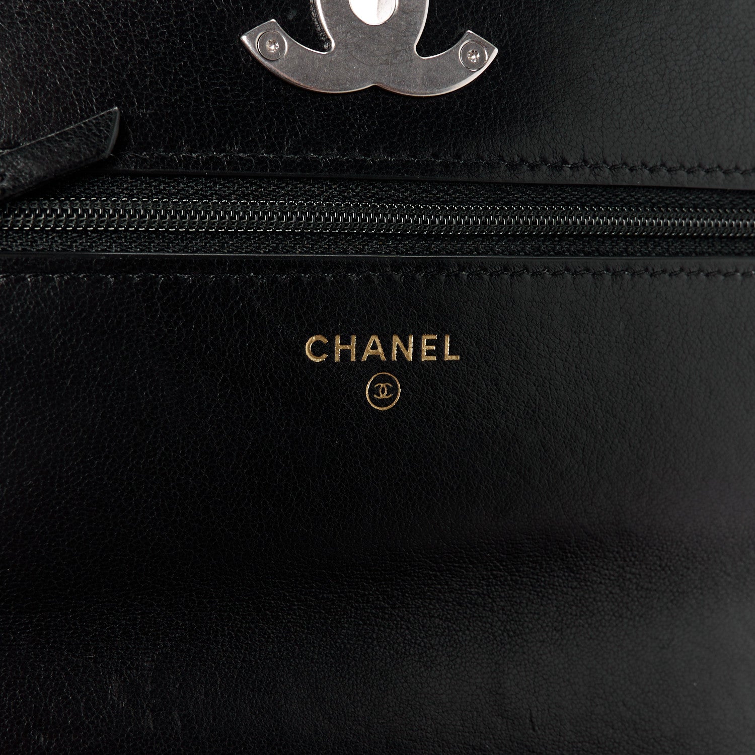 Chanel Lambskin Quilted Chanel 19 Wallet On Chain WOC Black 6 of 11