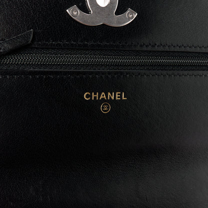 Chanel Lambskin Quilted Chanel 19 Wallet On Chain WOC Black 6 of 11