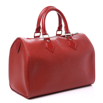 Louis Vuitton Epi Speedy 25 Rouge 2 of 13