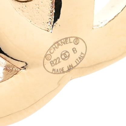 Chanel Metal CC Turnlock Earrings Gold 4 of 4
