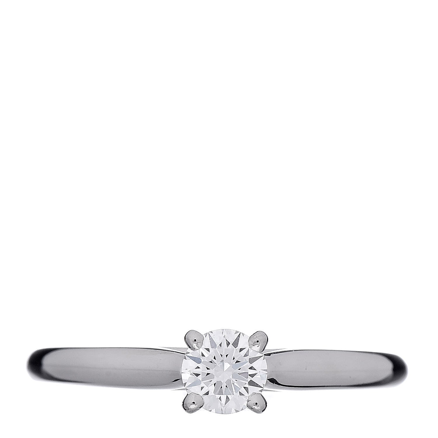 Cartier Platinum Diamond .20ct Solitaire Engagement Ring 47 4 1 of 7