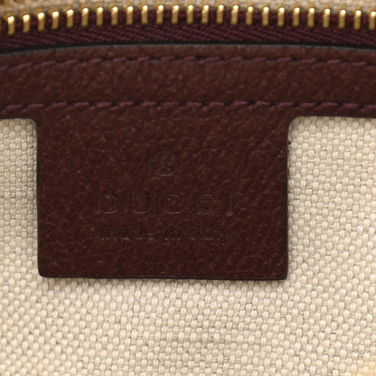 Gucci Monogram Textured Dollar Calfskin Small Horsebit 1955 Shoulder Bag Sahara Rubino Chardonnay 6 of 10