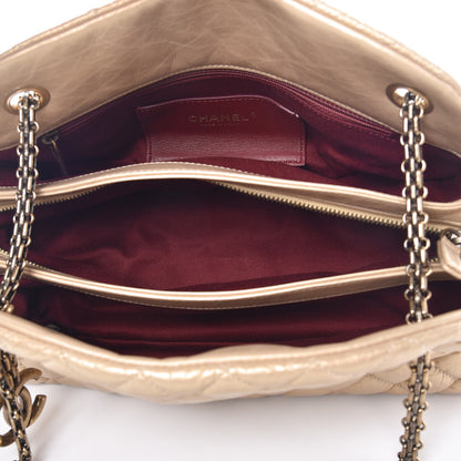 Chanel Aged Calfskin Just Mademoiselle Bowling Bag Gold 5 of 7