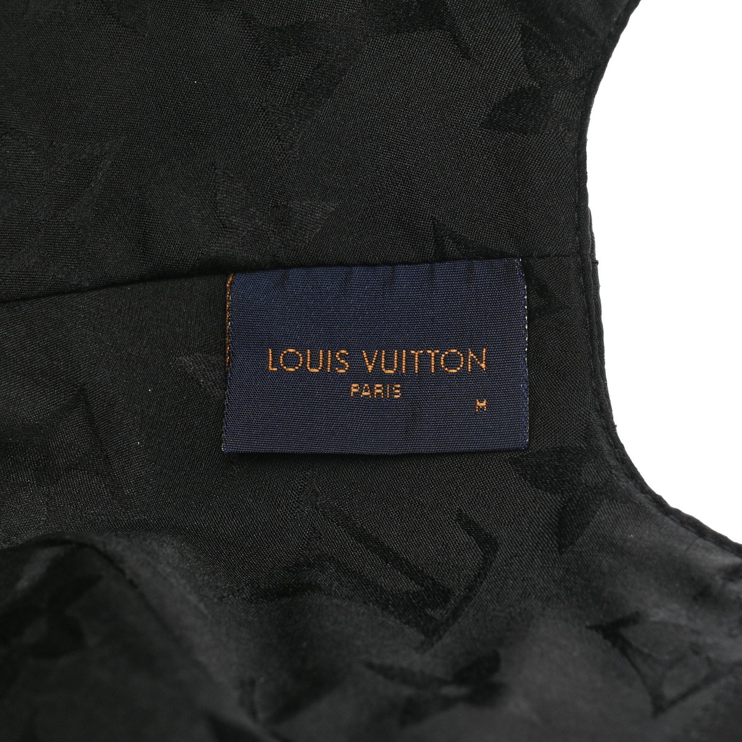 Polyester Silk Monogram LV Get Ready Cap M Black