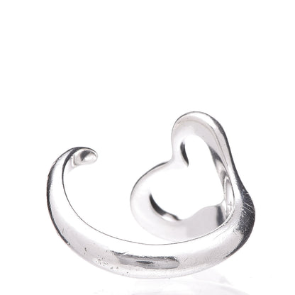 Tiffany Elsa Peretti Sterling Silver Open Heart Ring 52 6 4 of 7