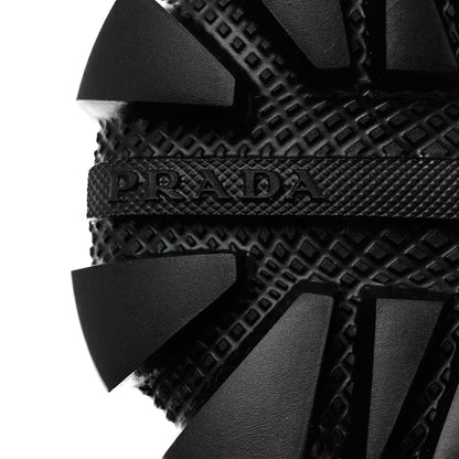 Prada Rubber Knit Fabric Mens Cloudbust Thunder Sneakers 9 Argento Black 8 of 10