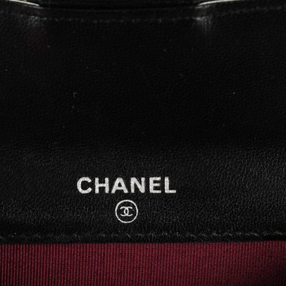 Chanel Lambskin Quilted Flap Card Holder Wallet Black 5 of 7