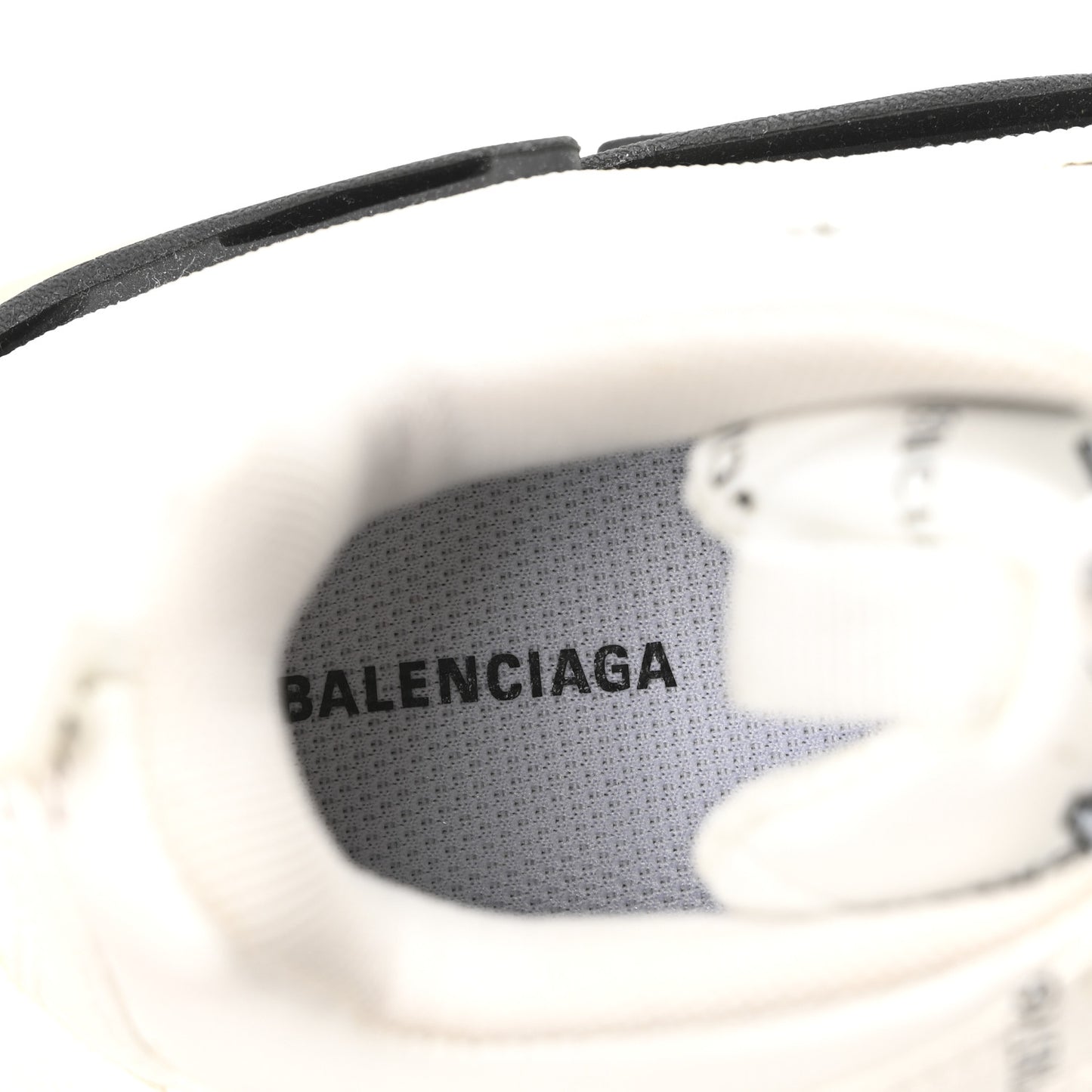 Technical Fabric Allover Logo Triple S Sneakers 36 White Black Pink