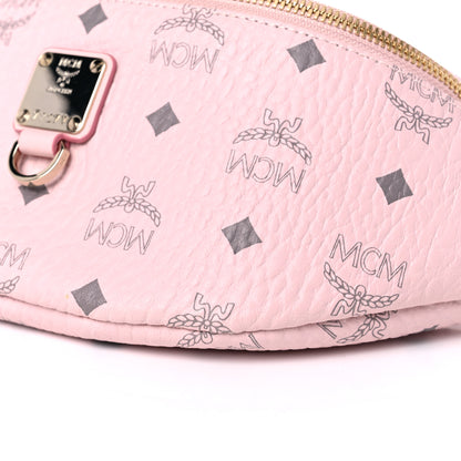 MCM Visetos Small Fusten Belt Bag Powder Pink 8 of 8