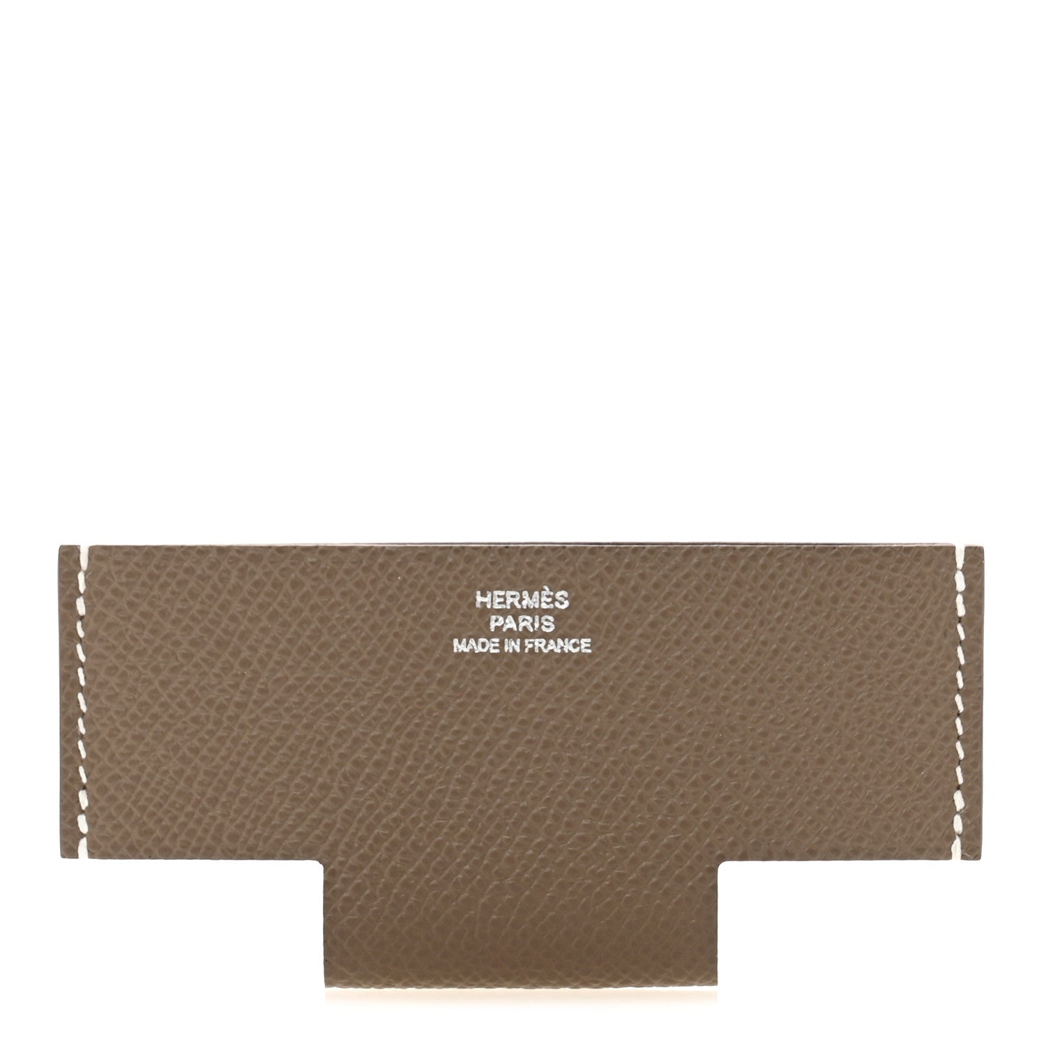 Hermes Epsom H Pocket Card Holder Etoupe 1 of 8