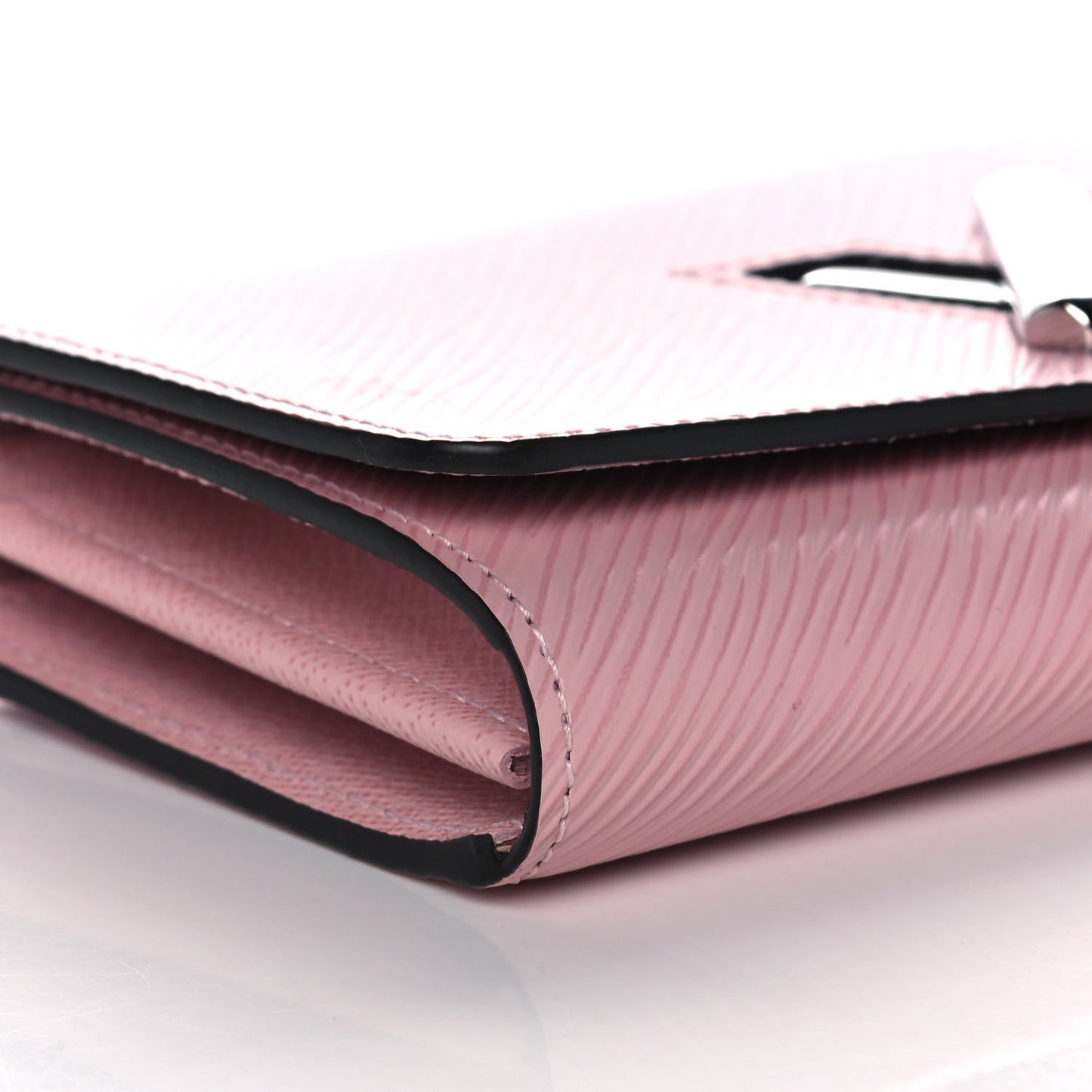 Epi Twist Wallet Rose Ballerine